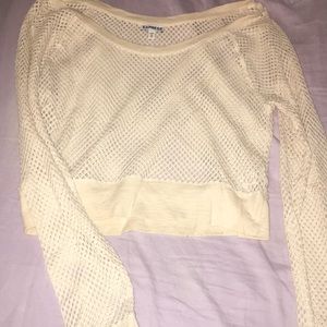 long sleeve crop top